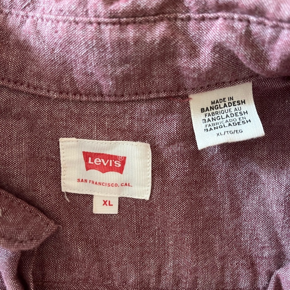 Levis Men’s Long Sleeve Shirt XL - Picture 7 of 12